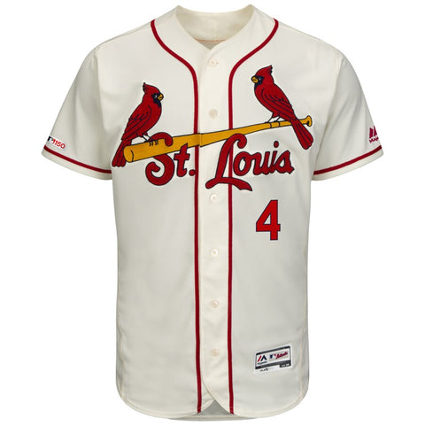 Image of Men's St. Louis Cardinals Yadier Molina Majestic Road Authentic Collection Flex Base Player Jersey