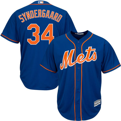 Image of Men's New York Mets Noah Syndergaard Majestic Cool Base Player Jersey