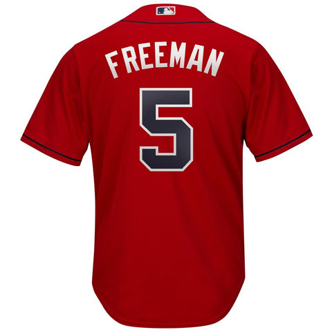 Image of Men's Atlanta Braves Freddie Freeman Majestic 2019 Official Cool Base Player Jersey