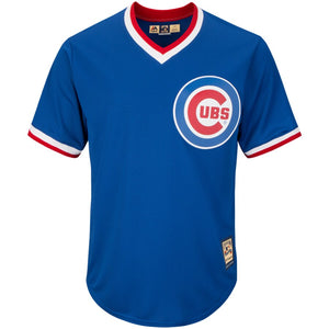 Men's Chicago Cubs Majestic Alternate Royal Cooperstown Collection Cool Base Replica Team Jersey