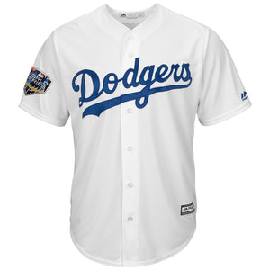 Men's Los Angeles Dodgers Majestic White 2018 World Series Cool Base Custom Jersey