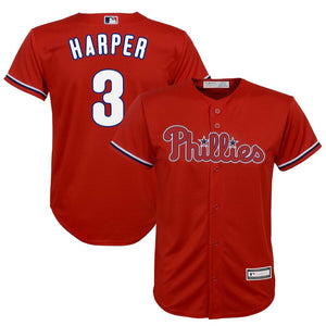 Bryce Harper Philadelphia Phillies Majestic Youth Home Replica Player Jersey