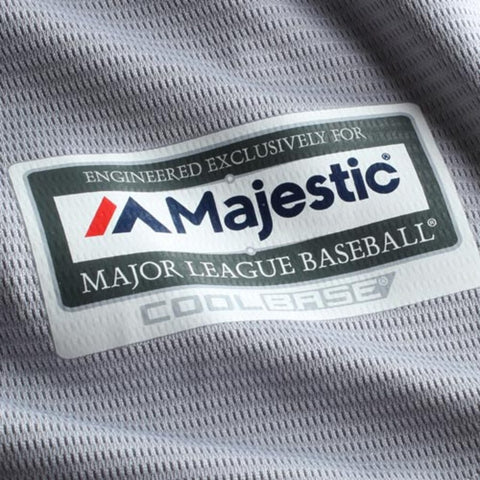 Image of Men's Chicago Cubs Majestic Gray Road Cool Base Jersey