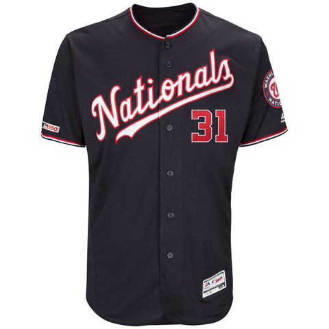 Image of Men's Washington Nationals Max Scherzer Majestic Road Authentic Collection Flex Base Player Jersey