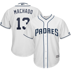 Men's San Diego Padres Manny Machado Majestic Official Cool Base Player Jersey