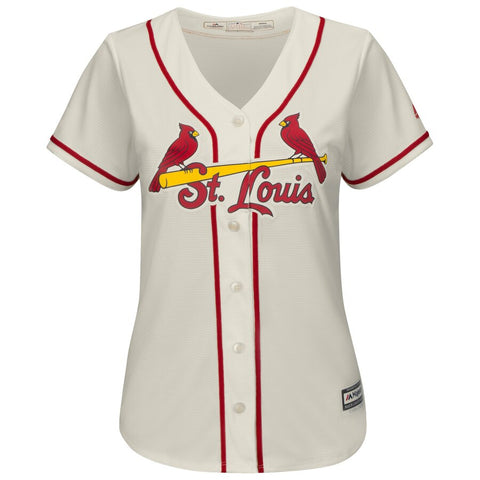 Image of Women's St. Louis Cardinals Yadier Molina Majestic Alternate Cool Base Player Jersey