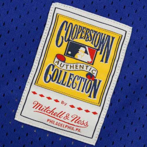 Image of Men's New York Mets Dwight Gooden Mitchell & Ness Royal Cooperstown Mesh Batting Practice Jersey