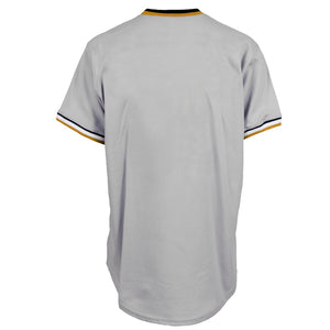 Men's Pittsburgh Pirates Majestic Gray Road Cooperstown Cool Base Team Jersey