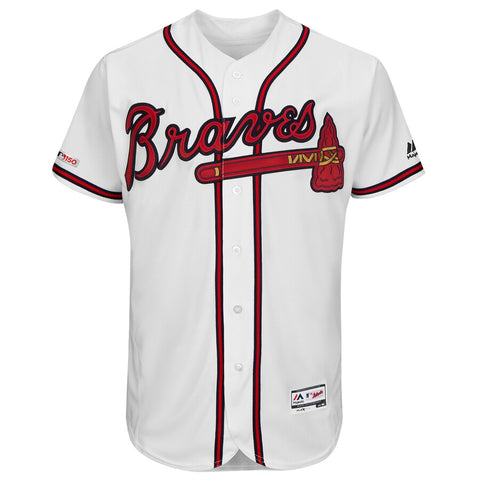 Image of Atlanta Braves Majestic Navy 2019 Home Flex Base Team Jersey