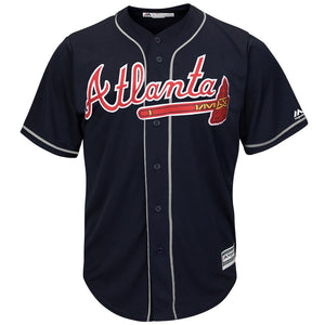 Atlanta Braves Majestic Navy 2019 Alternate Official Cool Base Team Jersey