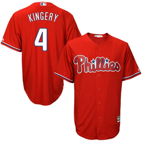 Image of Men's Philadelphia Phillies Scott Kingery Majestic Official Cool Base Player Jersey