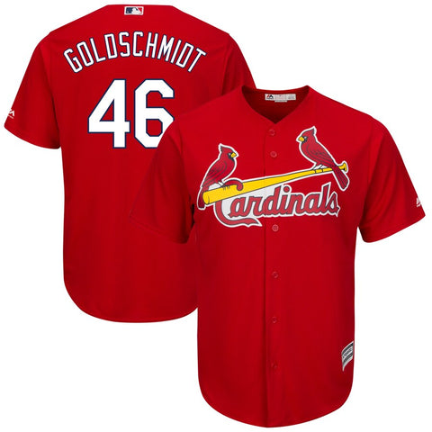 Image of Men's St. Louis Cardinals Paul Goldschmidt Majestic Alternate Official Cool Base Player Jersey