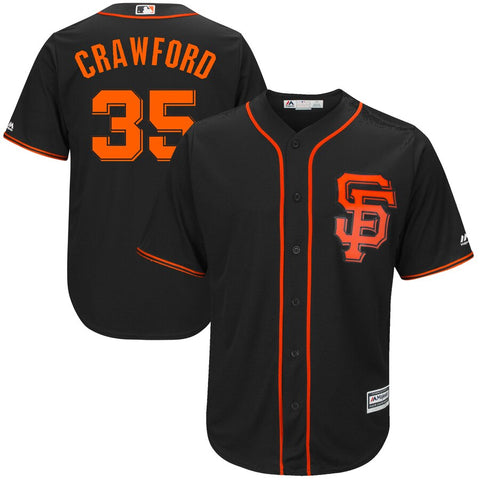 Image of Men's San Francisco Giants Brandon Crawford Majestic Alternate 2017 Cool Base Player Jersey