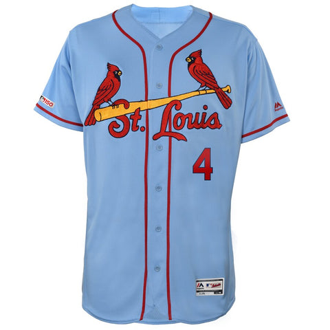 Image of Men's St. Louis Cardinals Yadier Molina Majestic Road Authentic Collection Flex Base Player Jersey