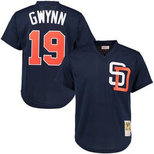 Men's San Diego Padres Tony Gwynn Mitchell & Ness Cooperstown Mesh Batting Practice Jersey