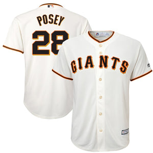 Youth San Francisco Giants Buster Posey Cream Alternate Cool Base Player Jersey