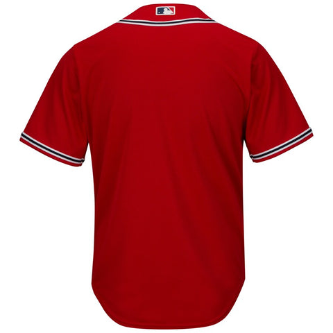 Image of Atlanta Braves Majestic Scarlet Alternate Cool Base Team Jersey