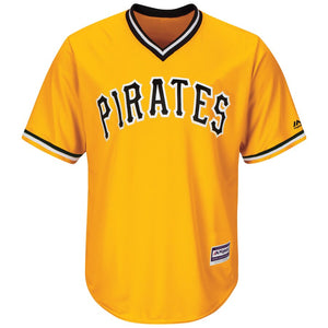 Men's Pittsburgh Pirates Majestic Gold Alternate Cool Base Team Jersey