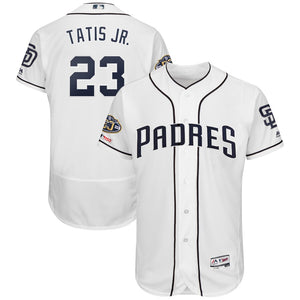 Fernando Tatis Jr. San Diego Padres Majestic Home Flex Base Authentic Collection Player Jersey - White