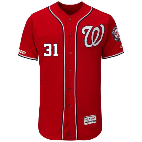 Image of Men's Washington Nationals Max Scherzer Majestic Road Authentic Collection Flex Base Player Jersey