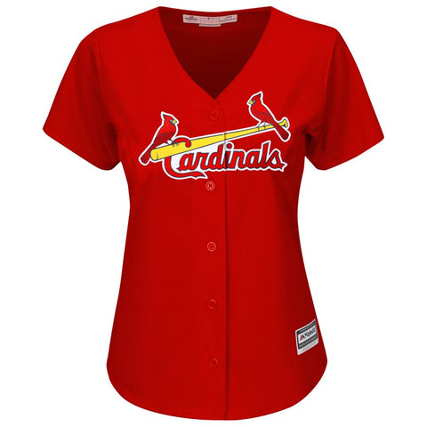 Image of Women's St. Louis Cardinals Yadier Molina Majestic Alternate Cool Base Player Jersey