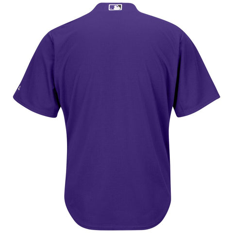 Image of Men's Colorado Rockies Majestic Purple Alternate Official Cool Base Team Replica Jersey