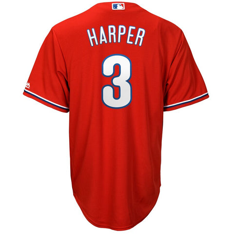 Image of Men's Philadelphia Phillies Bryce Harper Majestic Official Cool Base Player Jersey