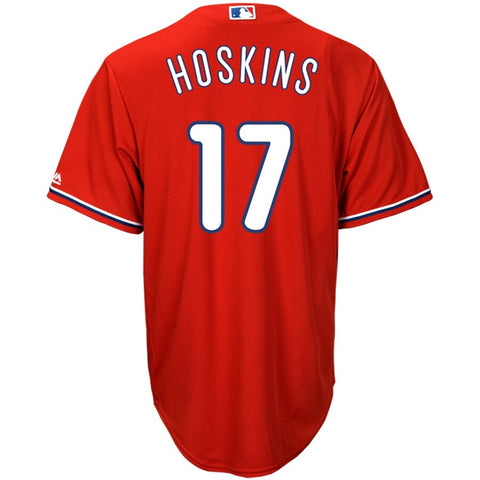 Image of Men's Philadelphia Phillies Rhys Hoskins Majestic Official Cool Base Player Jersey