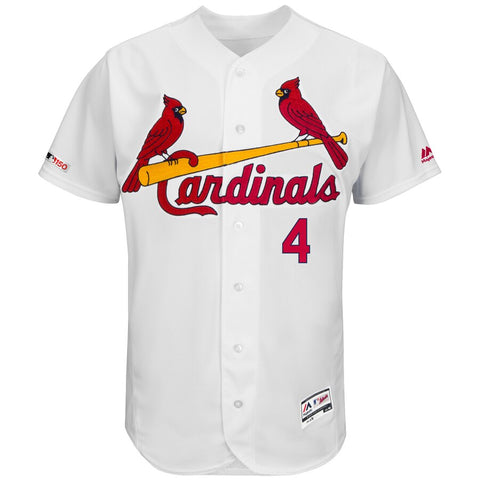 Image of Men's St. Louis Cardinals Yadier Molina Majestic Road Authentic Collection Flex Base Player Jersey