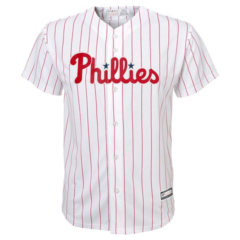 Image of Bryce Harper Philadelphia Phillies Majestic Youth Home Replica Player Jersey