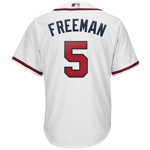 Image of Men's Atlanta Braves Freddie Freeman Majestic 2019 Official Cool Base Player Jersey