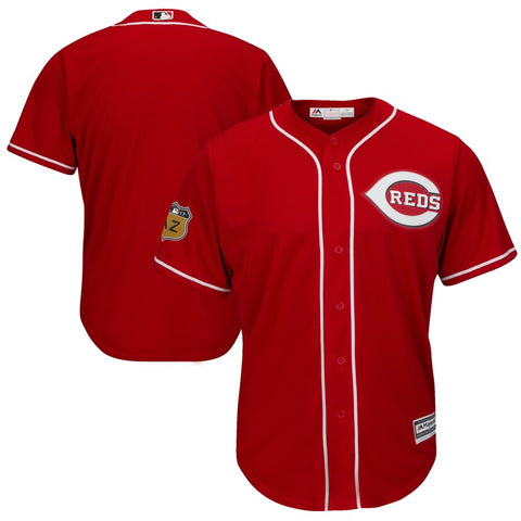 Image of Men's Cincinnati Reds Majestic Scarlet 2017 Spring Training Cool Base Team Jersey