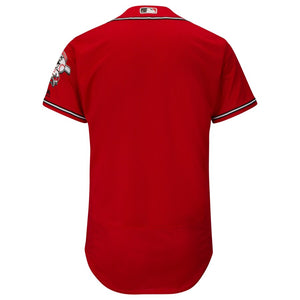 Men's Cincinnati Reds Majestic Alternate Scarlet Los Rojos Flex Base Collection Team Jersey