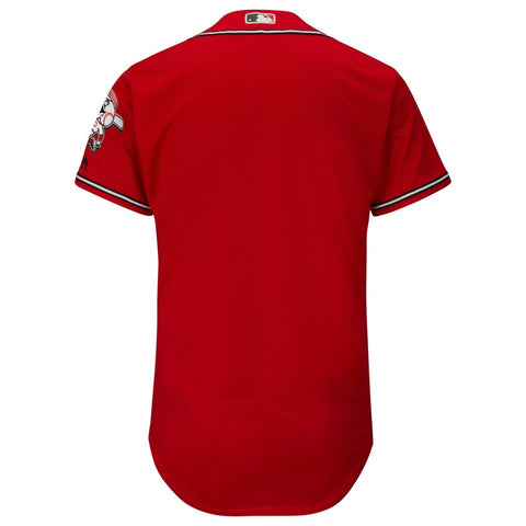 Image of Men's Cincinnati Reds Majestic Alternate Scarlet Los Rojos Flex Base Collection Team Jersey